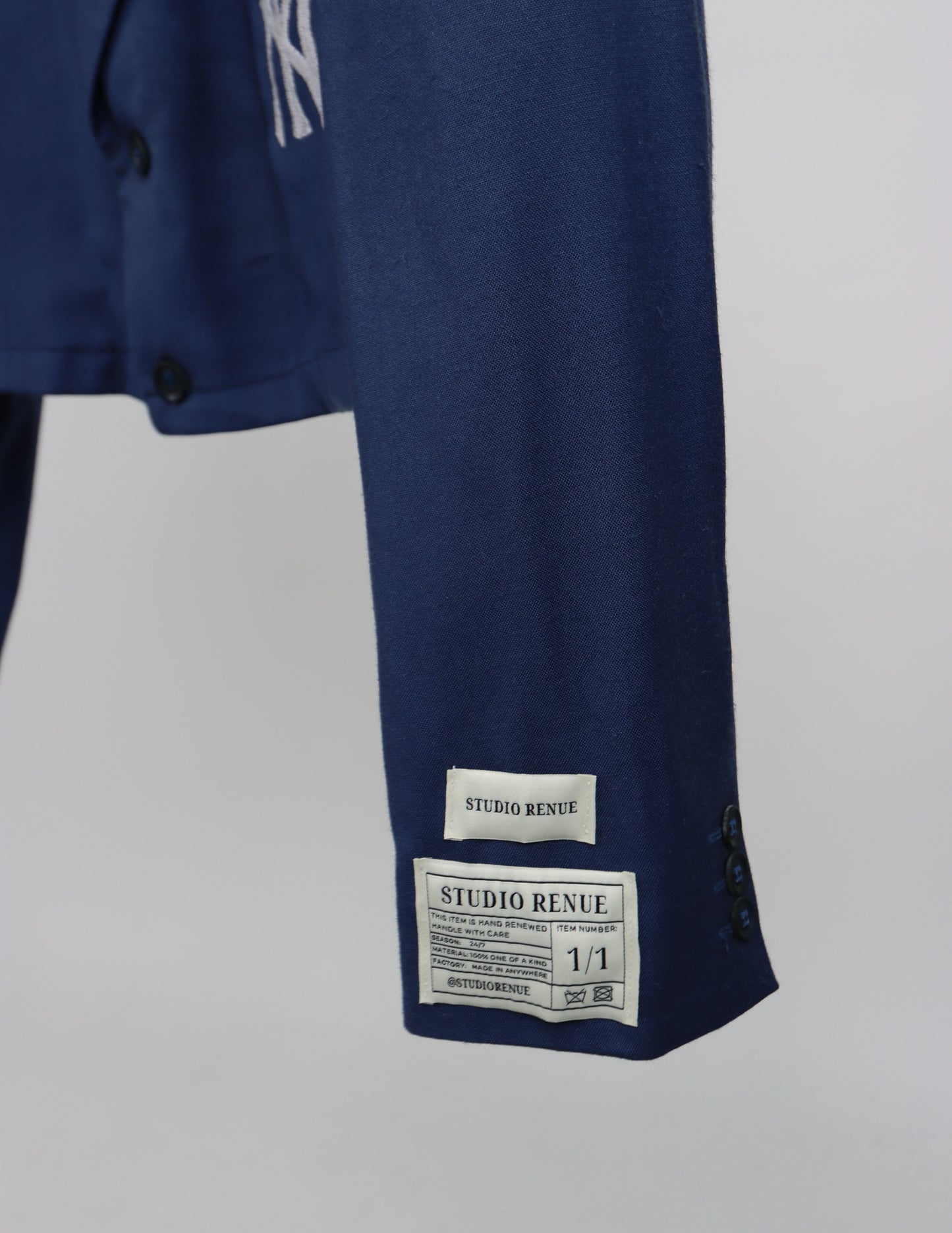 RENUED CROPPED NY INSPIRED BLAZER BLUE