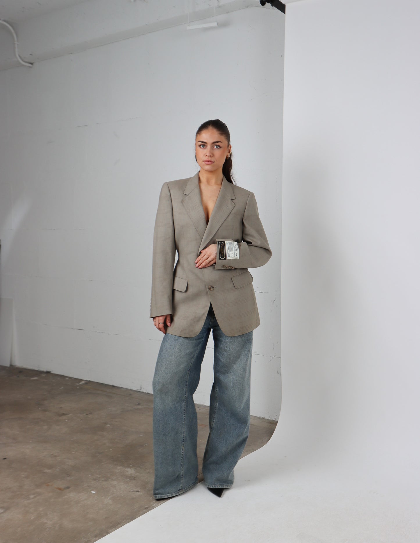 RENUED TAILORED DIOR BLAZER GREIGE