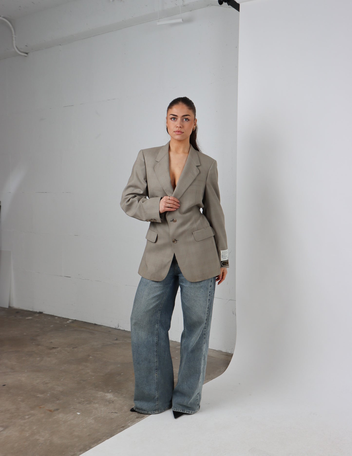RENUED TAILORED DIOR BLAZER GREIGE
