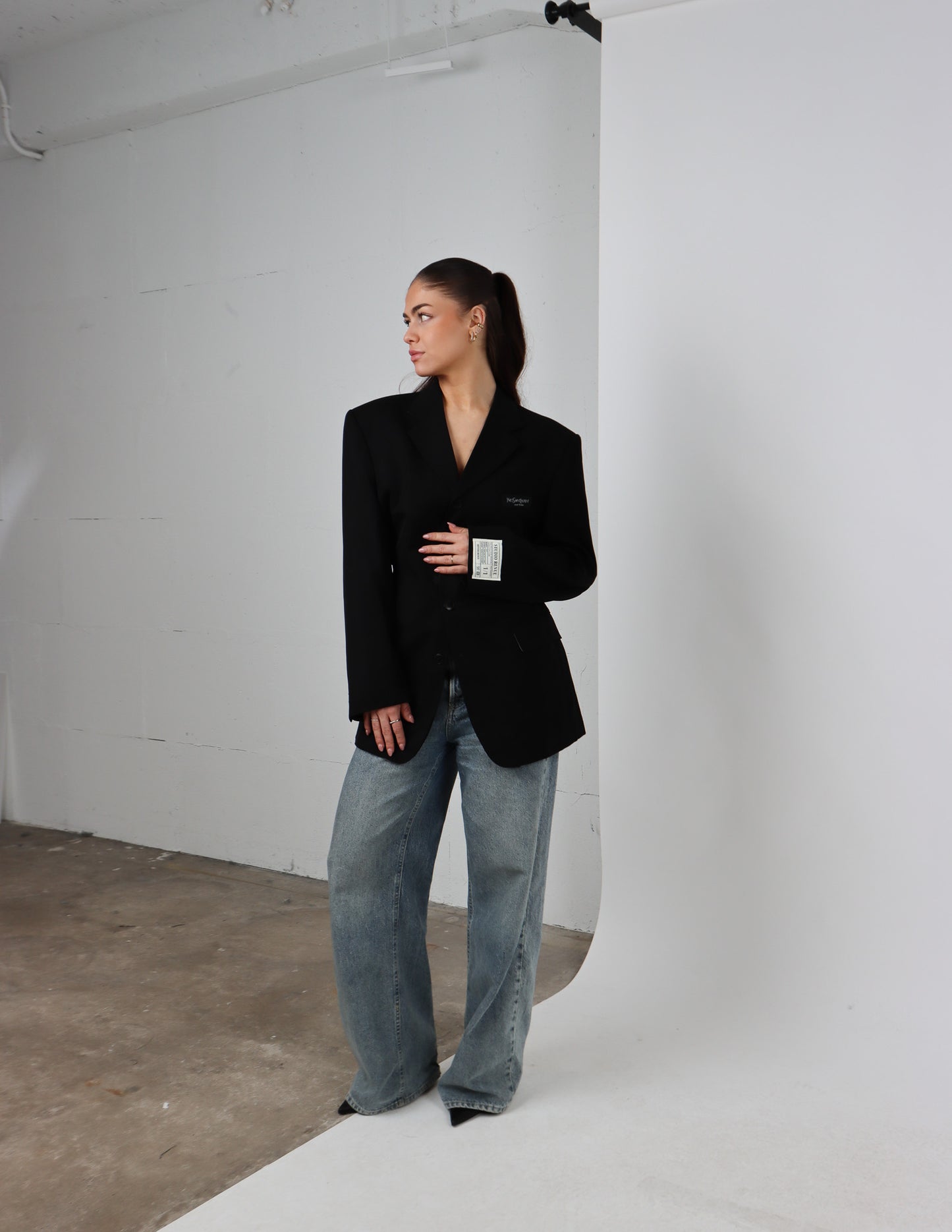 RENUED TAILORED YSL BLAZER BLACK