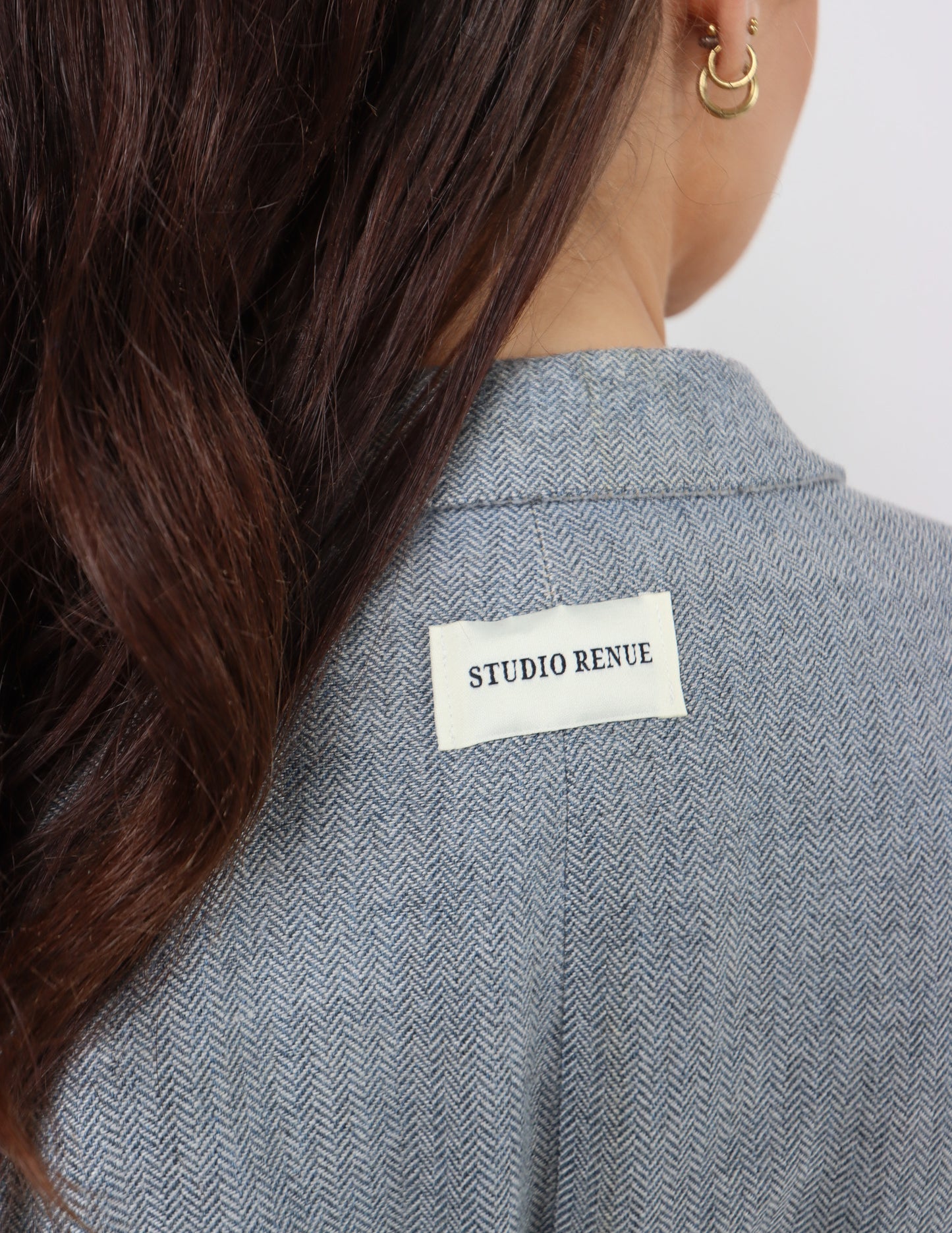 RENUED TAILORED YSL BLAZER LIGHT GREY