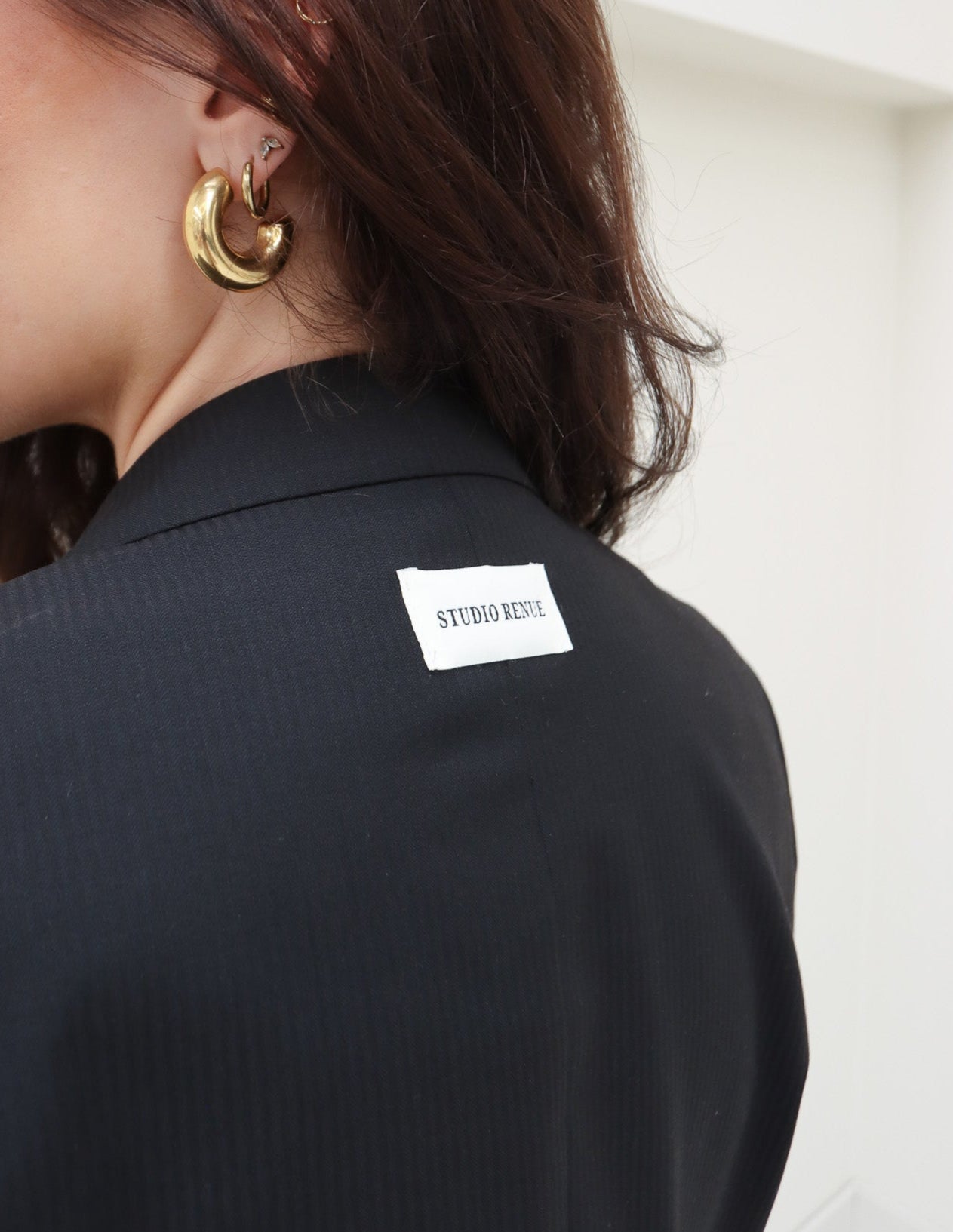RENUED CROPPED NY INSPIRED BLAZER DARK GREY