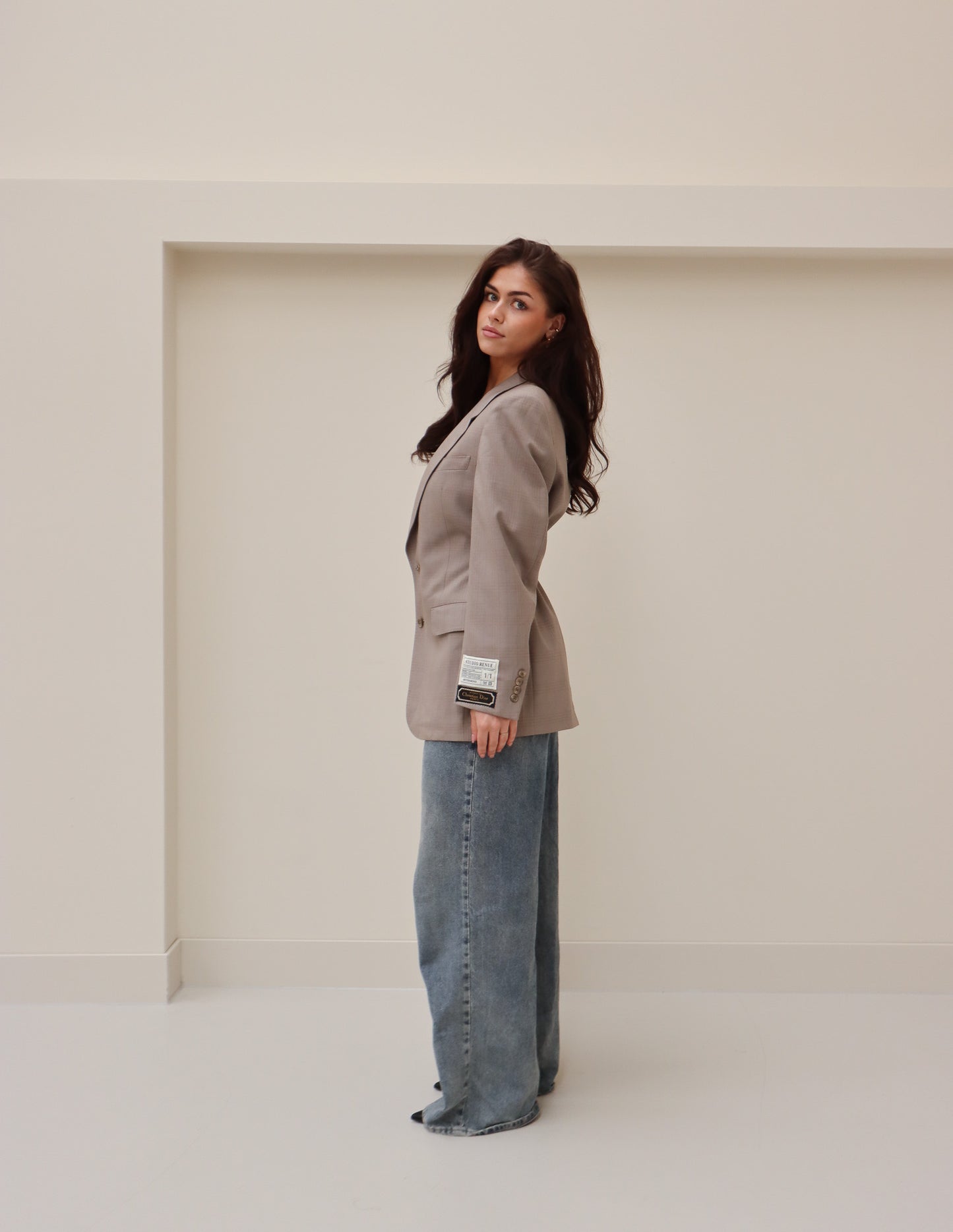 RENUED TAILORED DIOR BLAZER GREIGE