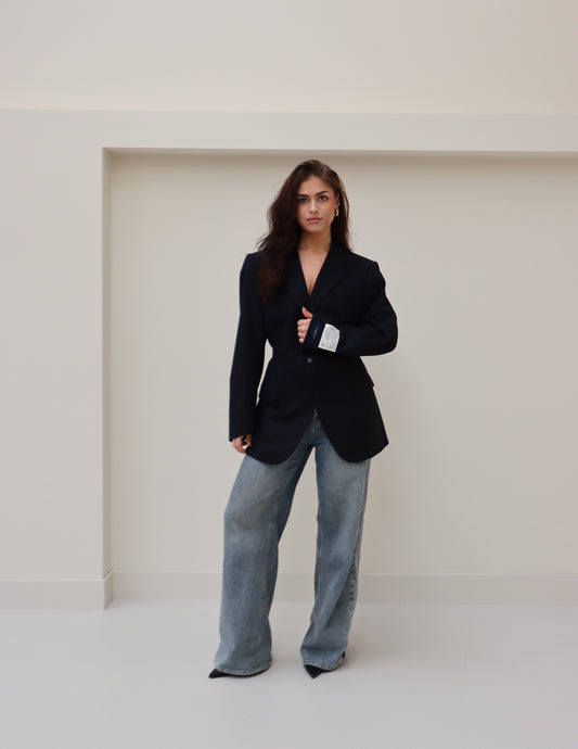 RENUED TAILORED BURBERRY BLAZER DARK BLUE
