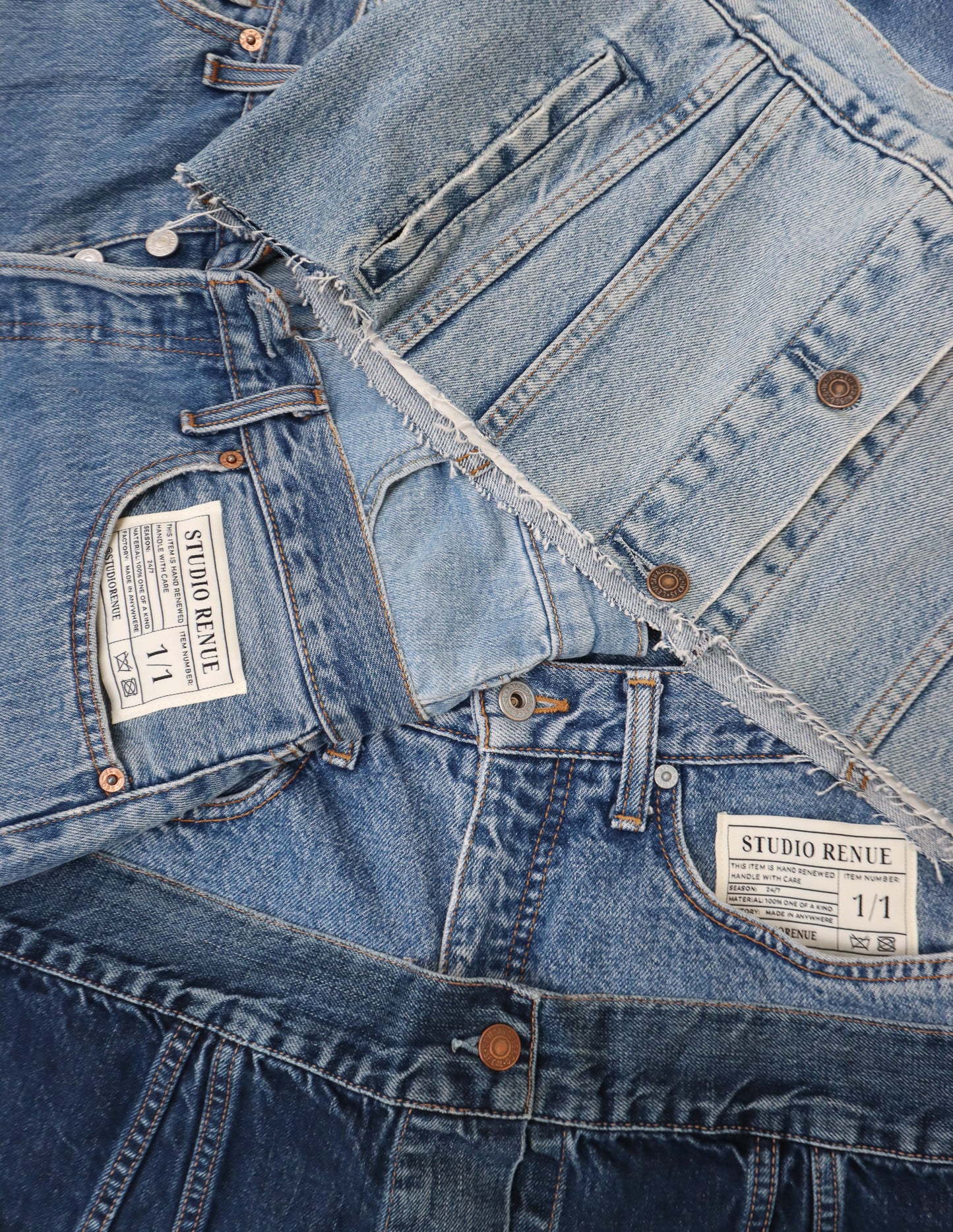 RENUED LEVI'S DENIM TWO PIECE LIGHT BLUE