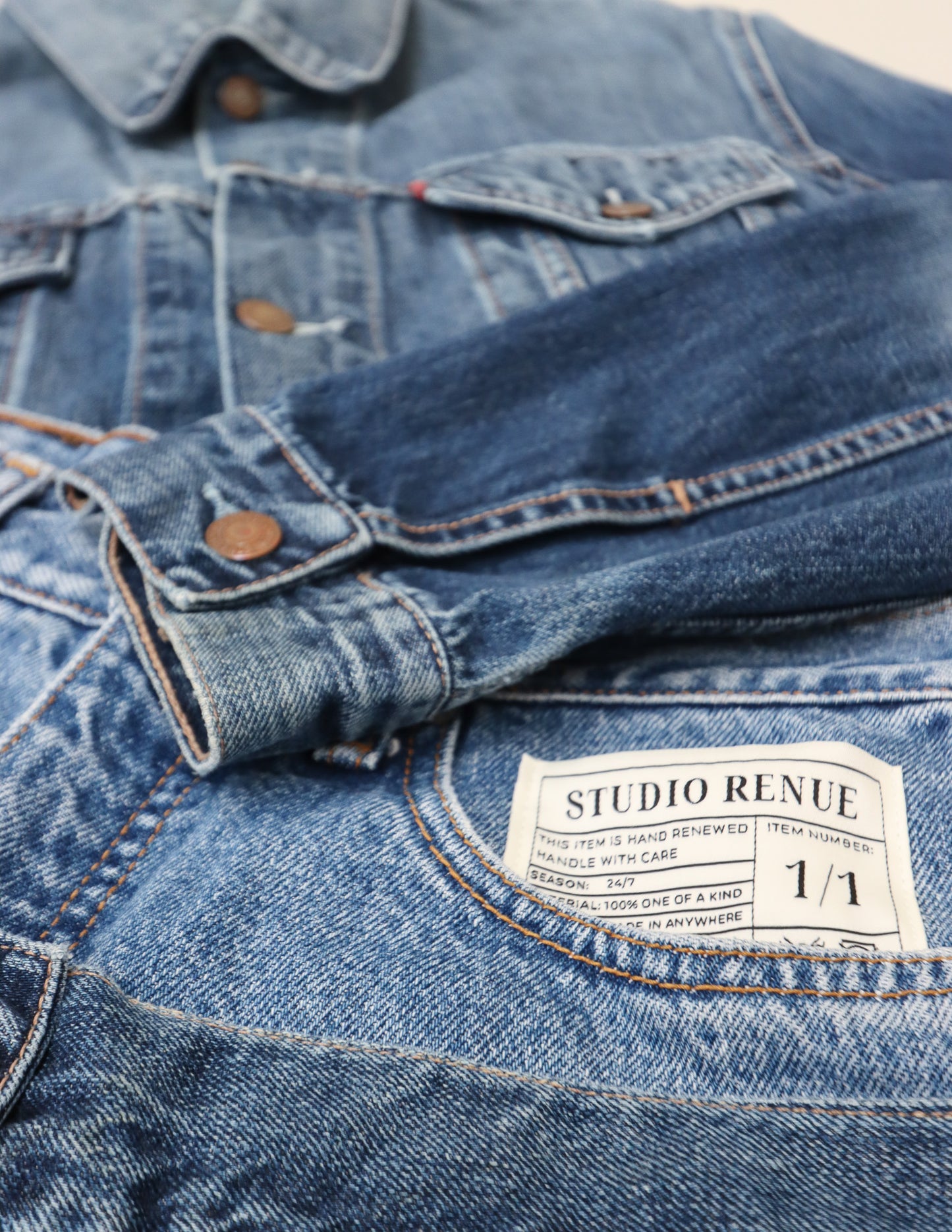 RENUED LEVI'S DENIM TWO PIECE DARK BLUE