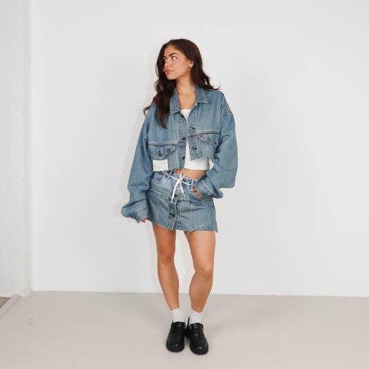 RENUED LEVI'S DENIM TWO PIECE DENIM BLUE