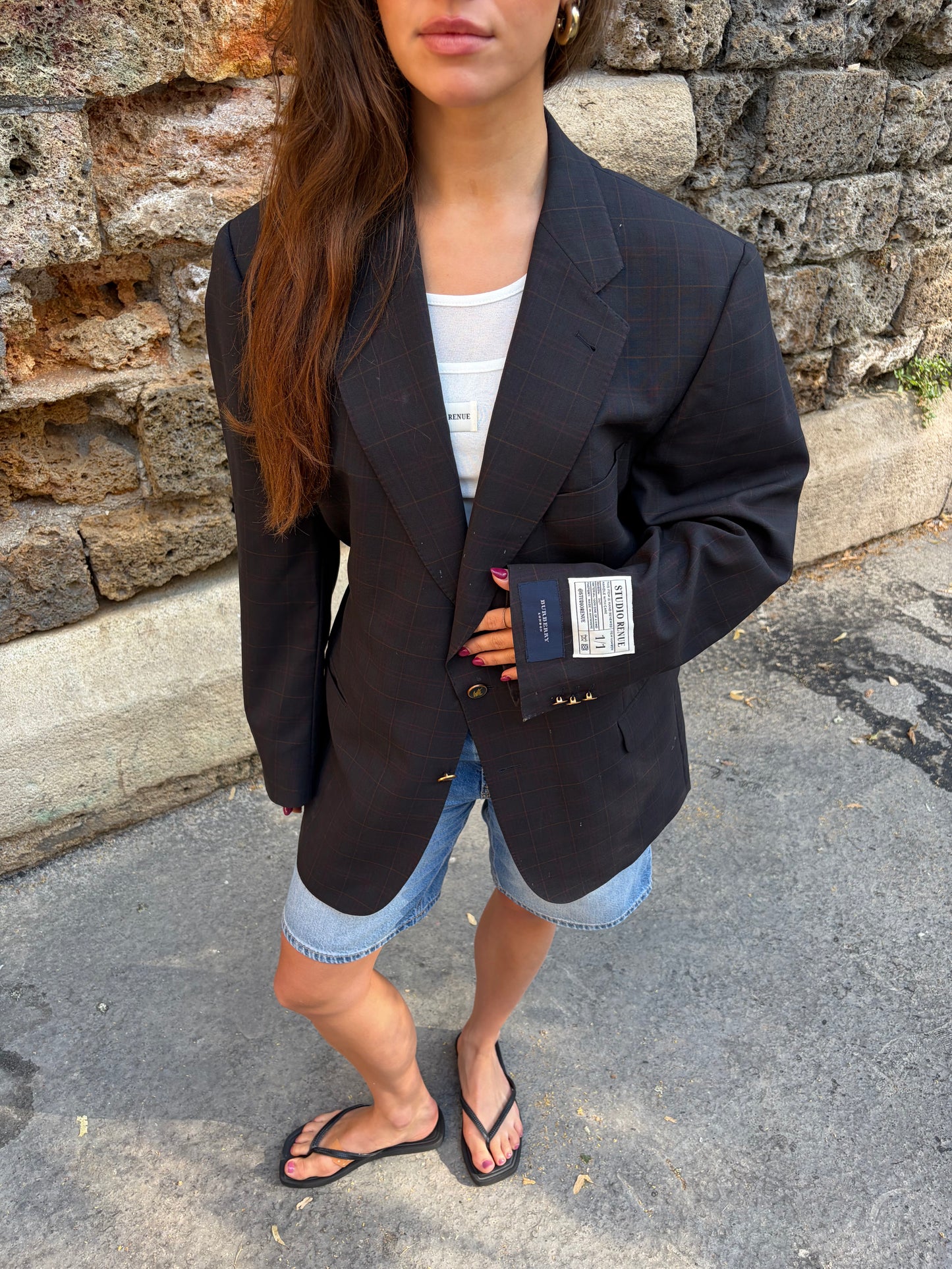 RENUED TAILORED BURBERRY BLAZER DARK BLUE