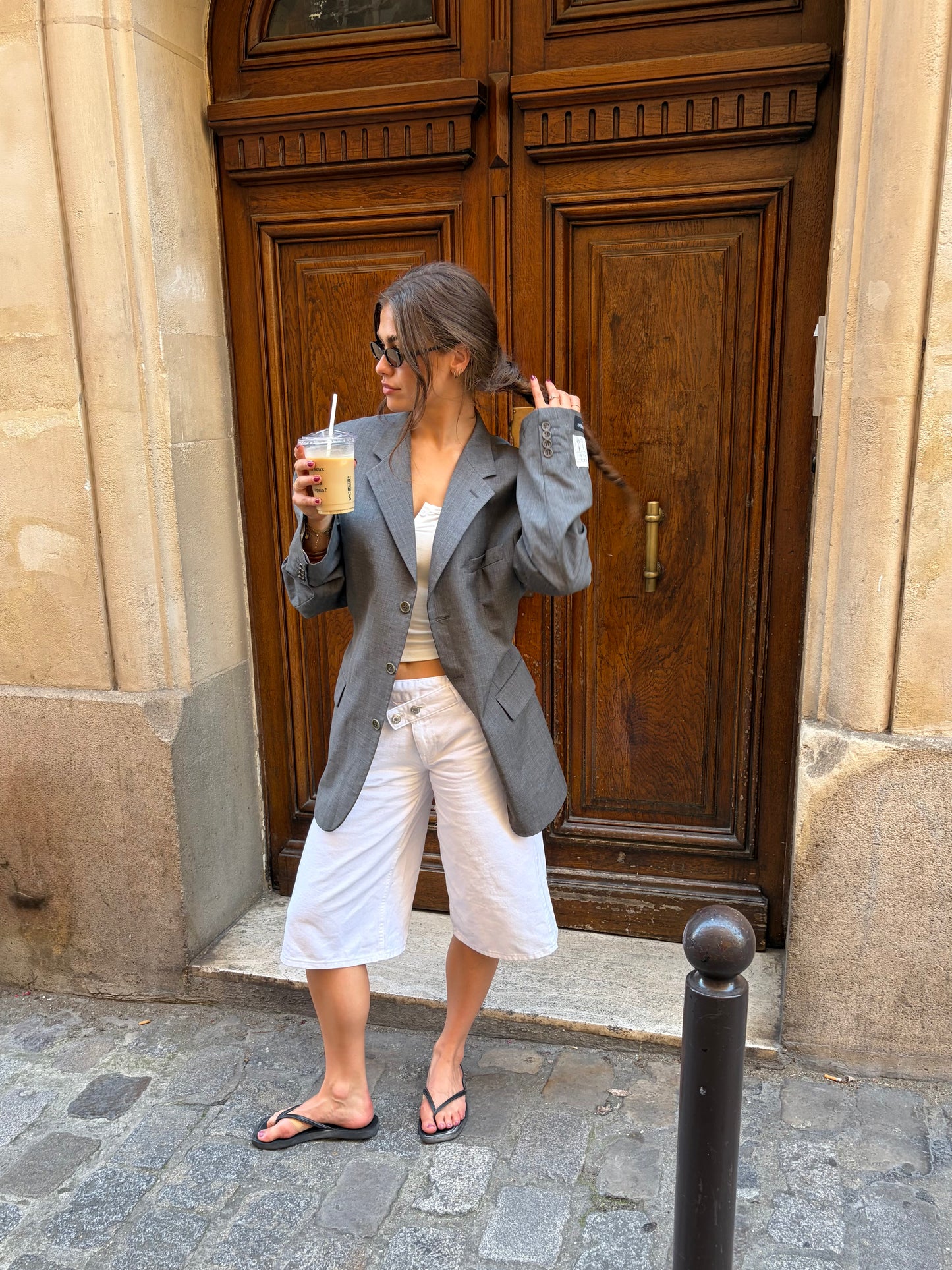 RENUED TAILORED YSL BLAZER GREY
