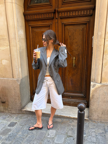 RENUED TAILORED YSL BLAZER GREY