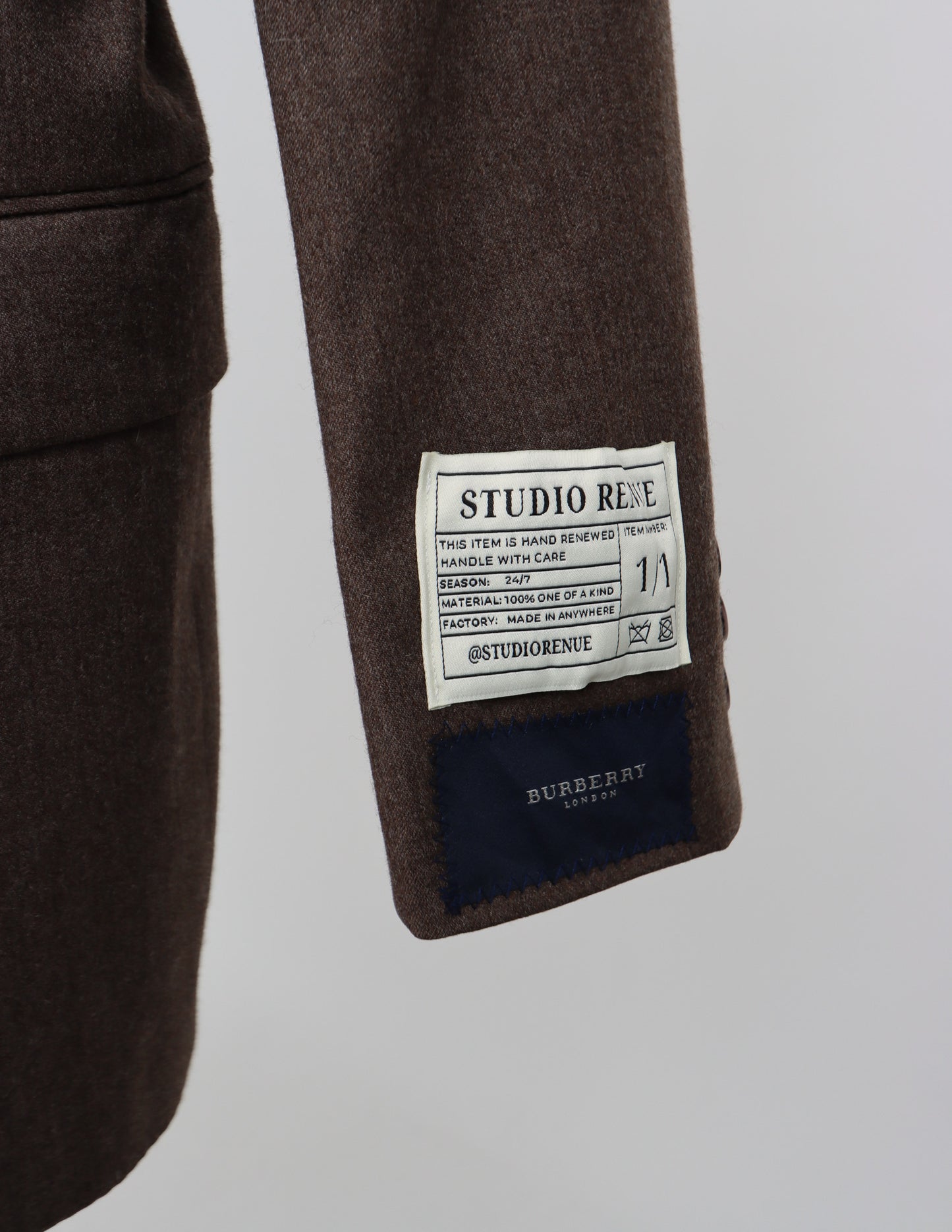 RENUED TAILORED YSL BLAZER BROWN