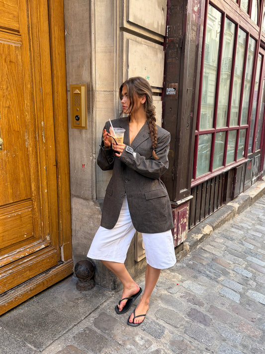 RENUED TAILORED DIOR BLAZER BROWN