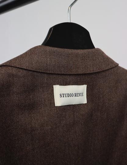 RENUED TAILORED YSL BLAZER BROWN