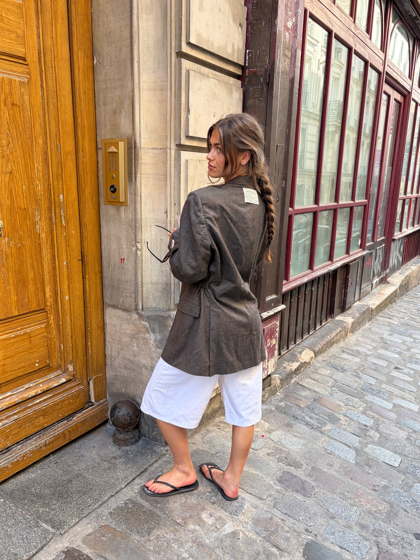 RENUED TAILORED DIOR BLAZER BROWN