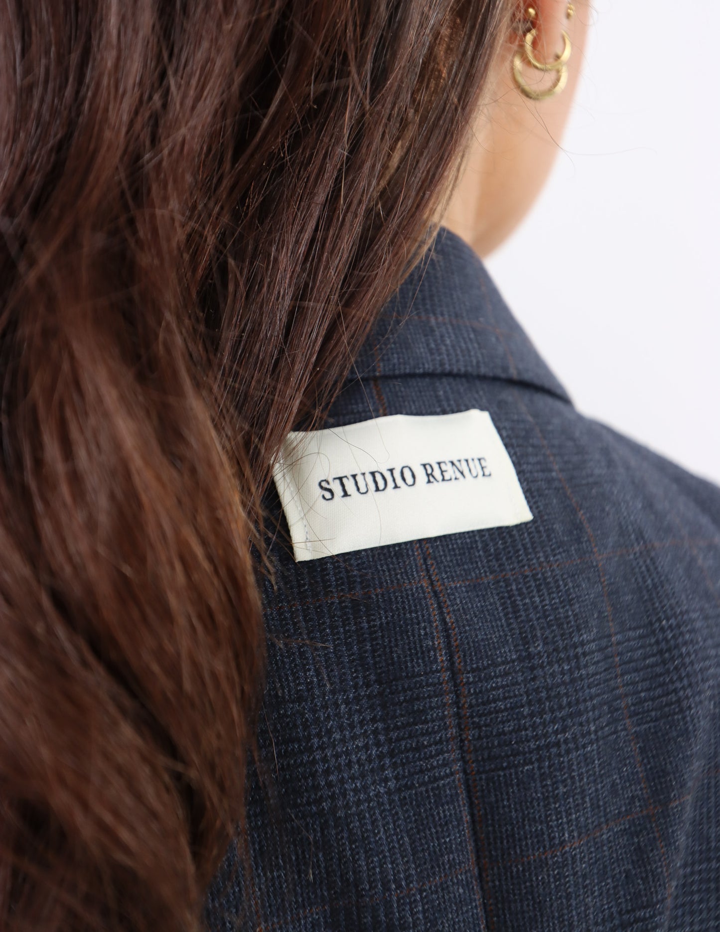 RENUED TAILORED BURBERRY BLAZER NAVY