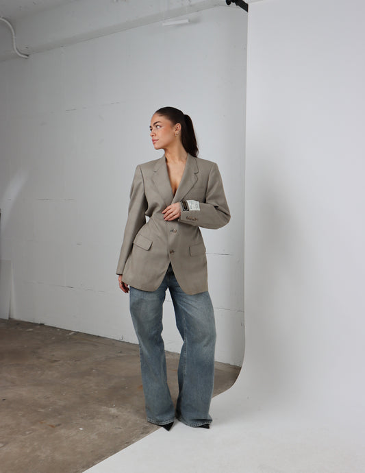 RENUED TAILORED DIOR BLAZER GREIGE
