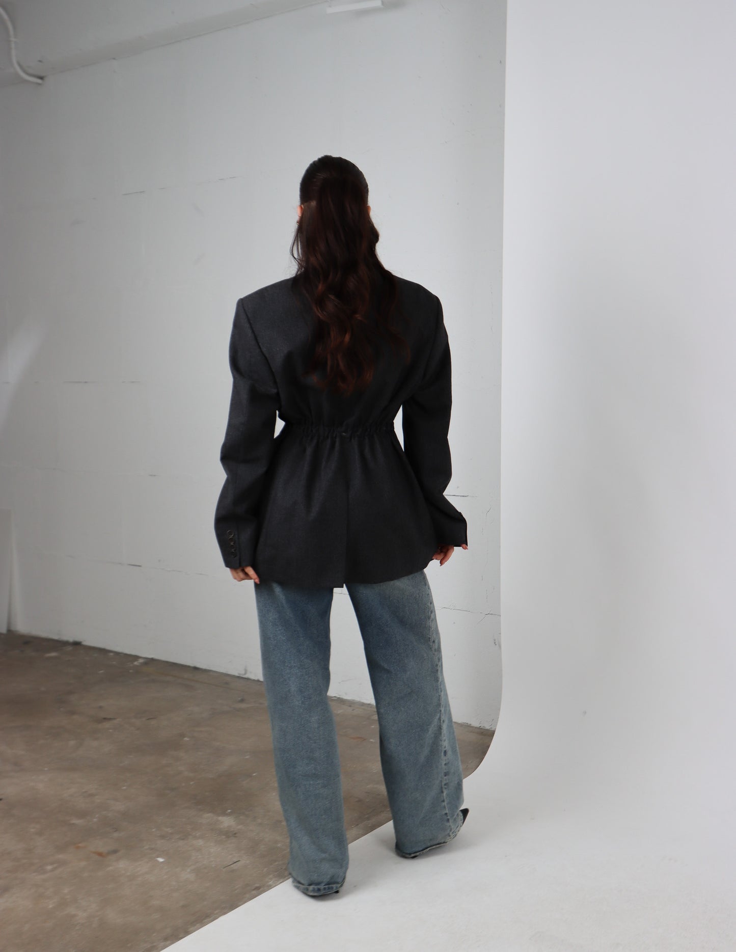 RENUED TAILORED YSL BLAZER GREY