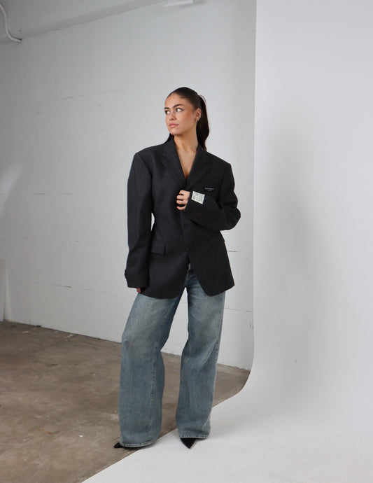 RENUED TAILORED YSL BLAZER GREY