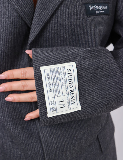 RENUED TAILORED YSL BLAZER GREY