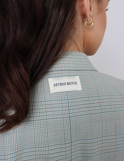 RENUED TAILORED DIOR BLAZER MINT BLUE