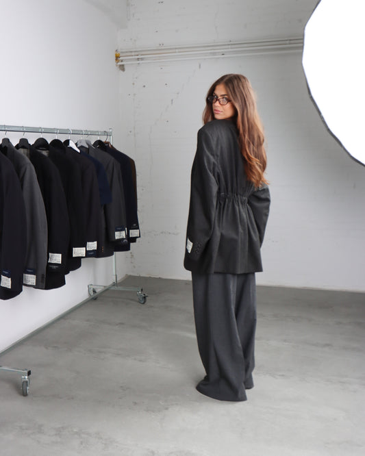 RENUED TAILORED YSL BLAZER WOOL GREY