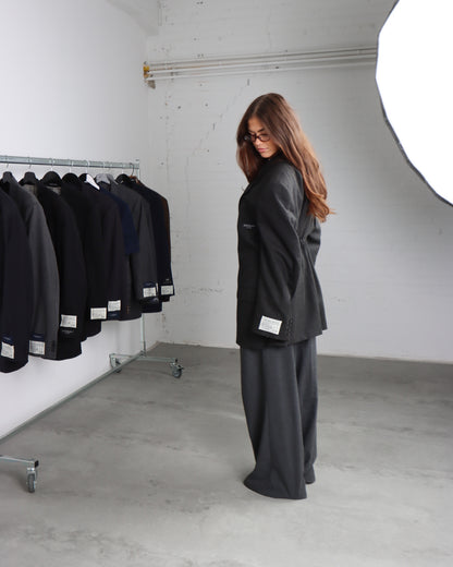 RENUED TAILORED YSL BLAZER WOOL GREY