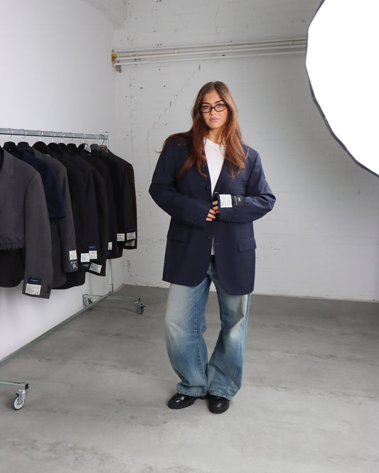 RENUED BALENCIAGA BLAZER DARK BLUE