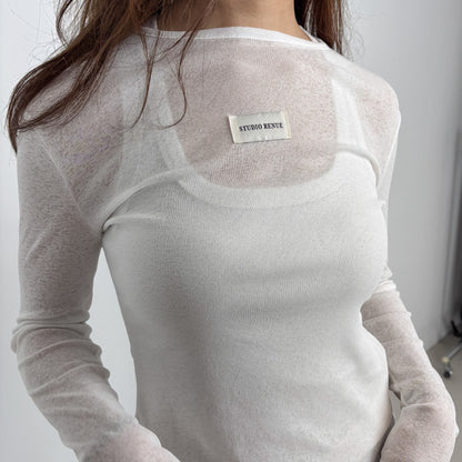 STUDIO RENUE SHEER LONGSLEEVE TOP