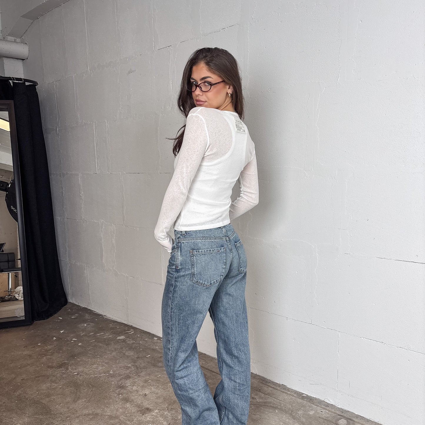 STUDIO RENUE SHEER LONGSLEEVE TOP