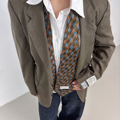 RENUED TAILORED YSL BLAZER TAUPE