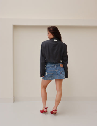 RENUED LEVI'S DENIM BLAZER TWO PIECE BLUE