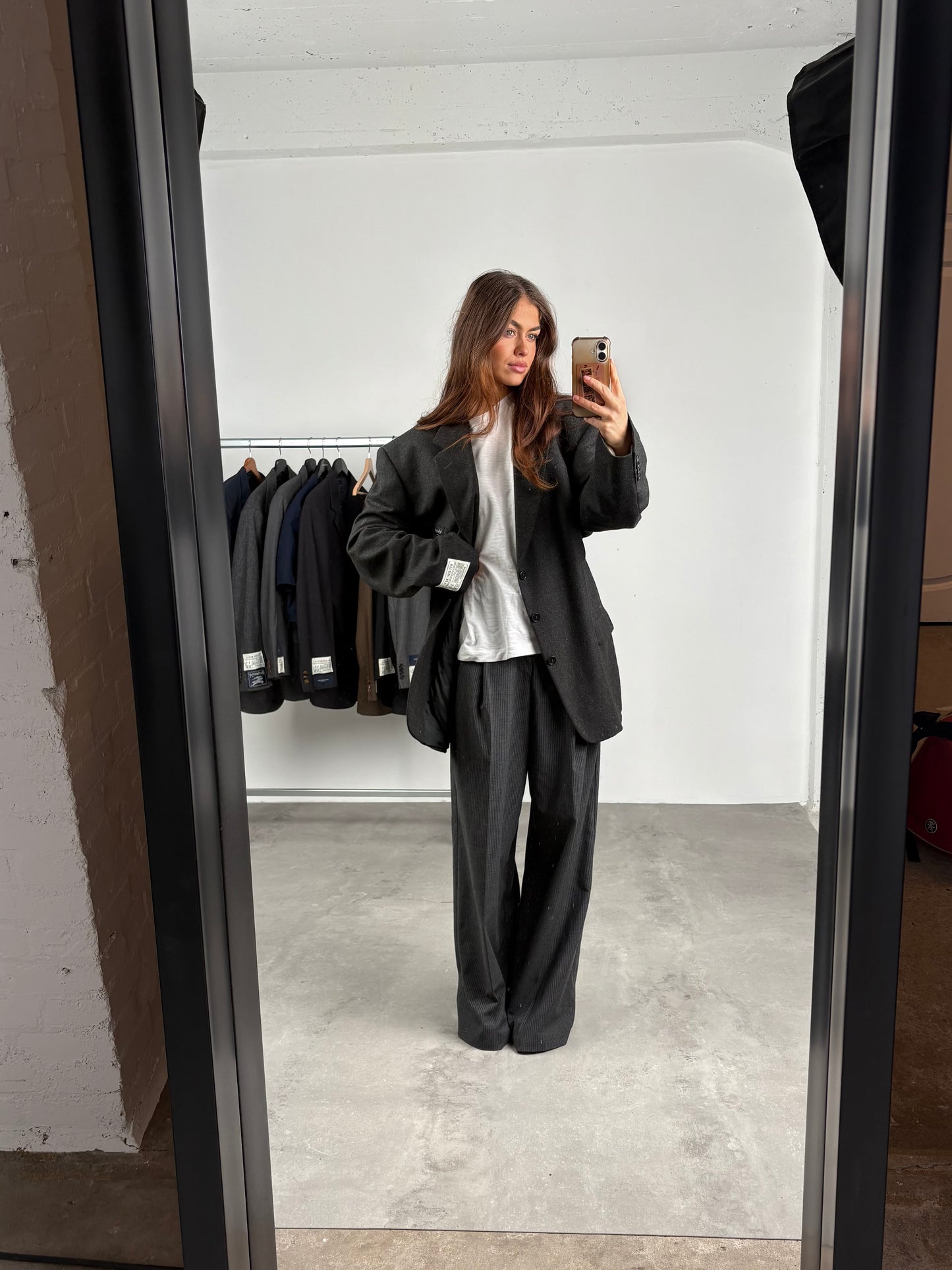 RENUED TAILORED YSL BLAZER WOOL GREY