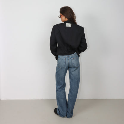 RENUED CROPPED TAILORED NY BLAZER GREY
