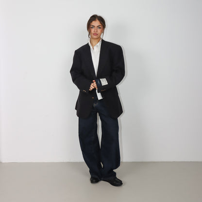 RENUED TAILORED BURBERRY BLAZER DARK BLUE PLAID