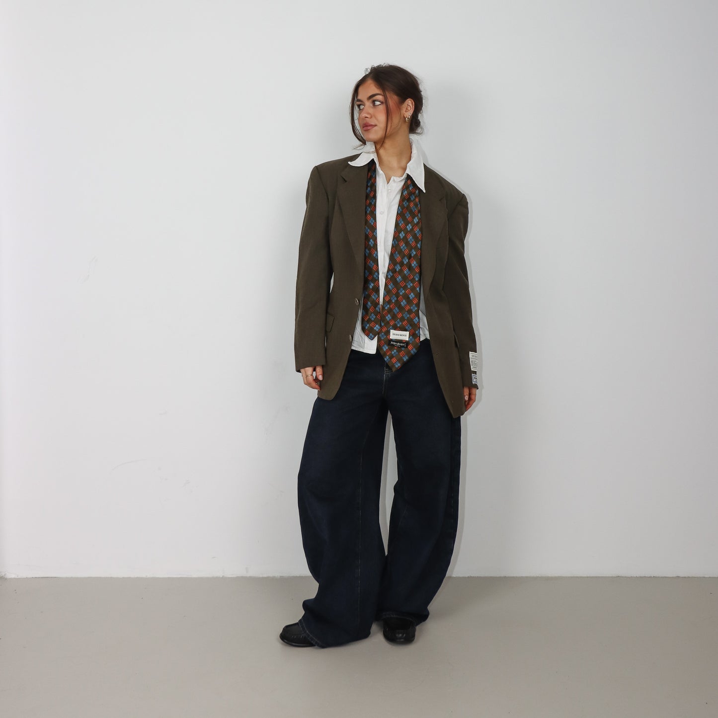 RENUED TAILORED YSL BLAZER TAUPE