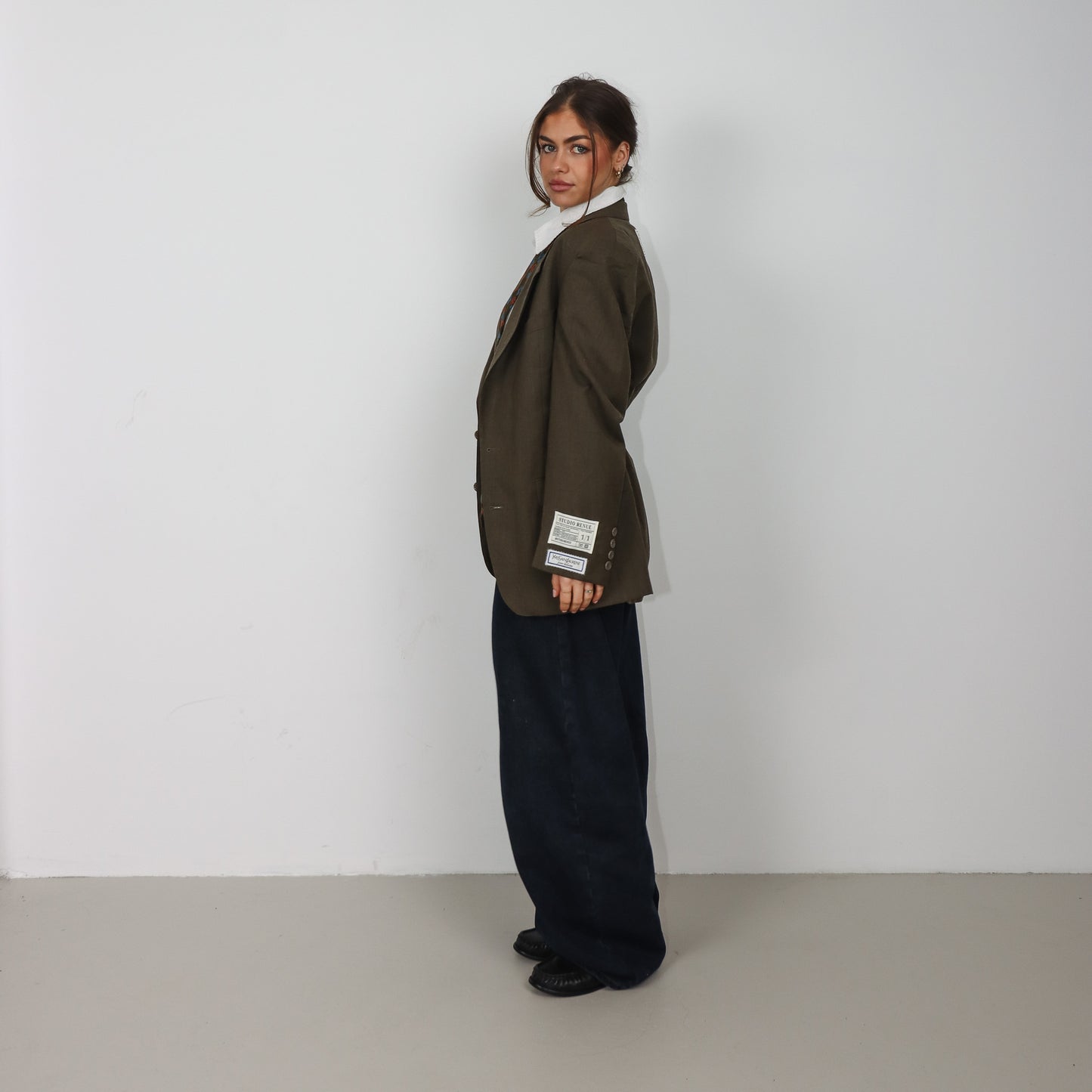 RENUED TAILORED YSL BLAZER TAUPE