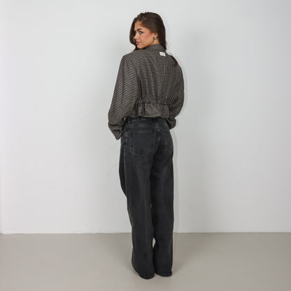 RENUED CROPPED TAILORED DIOR BLAZER HOUNDSTOOTH