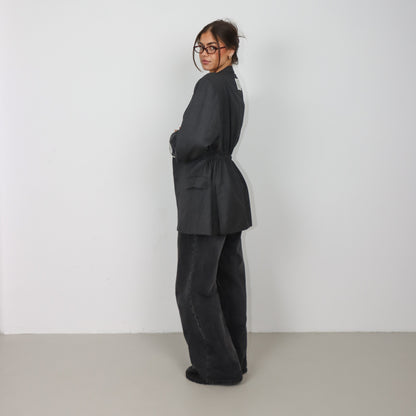 RENUED TAILORED BURBERRY BLAZER GREY