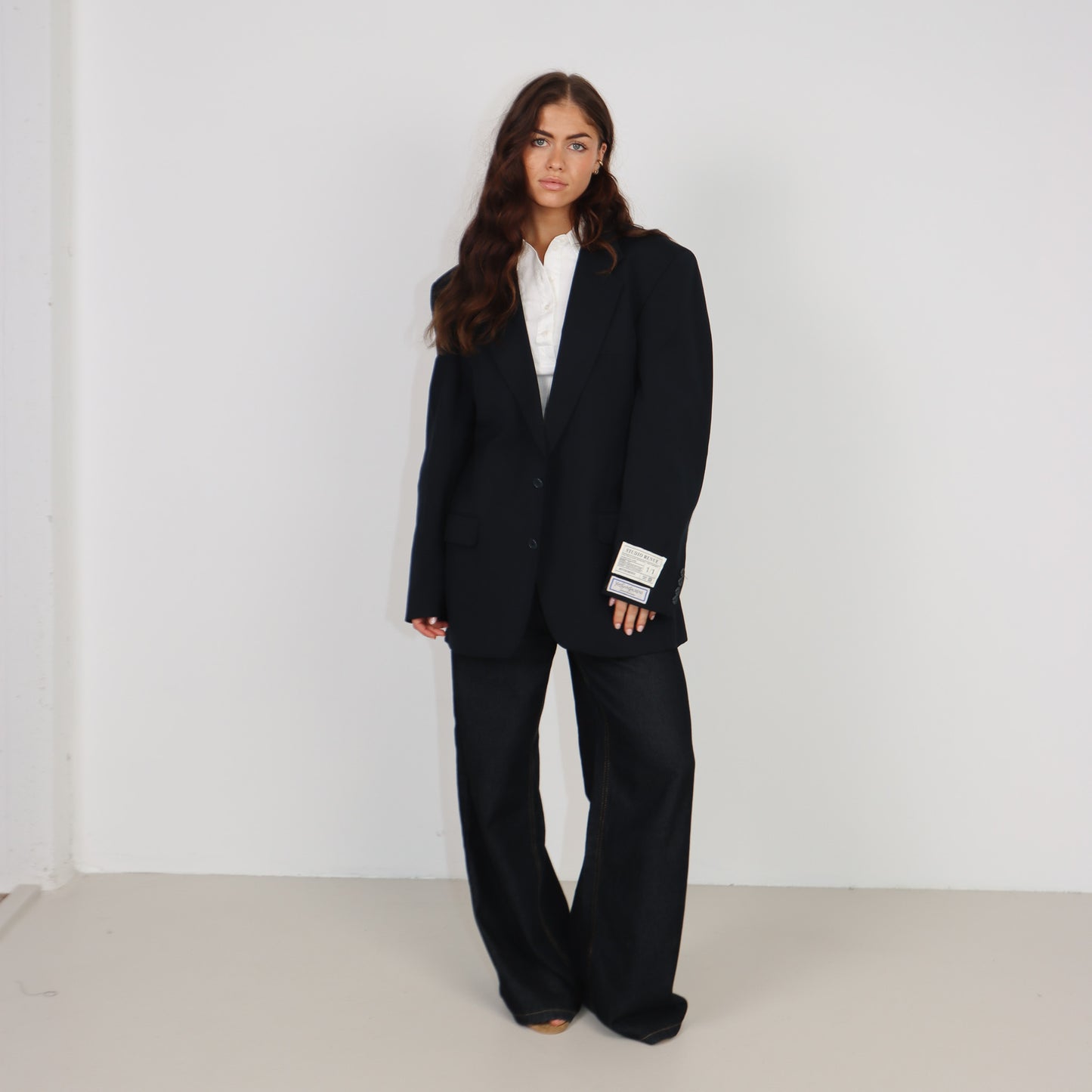 RENUED TAILORED YSL BLAZER DARK BLUE