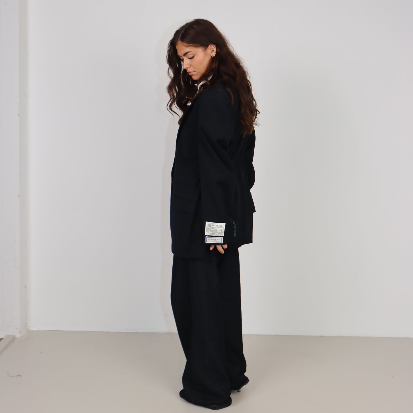 RENUED TAILORED YSL BLAZER DARK BLUE