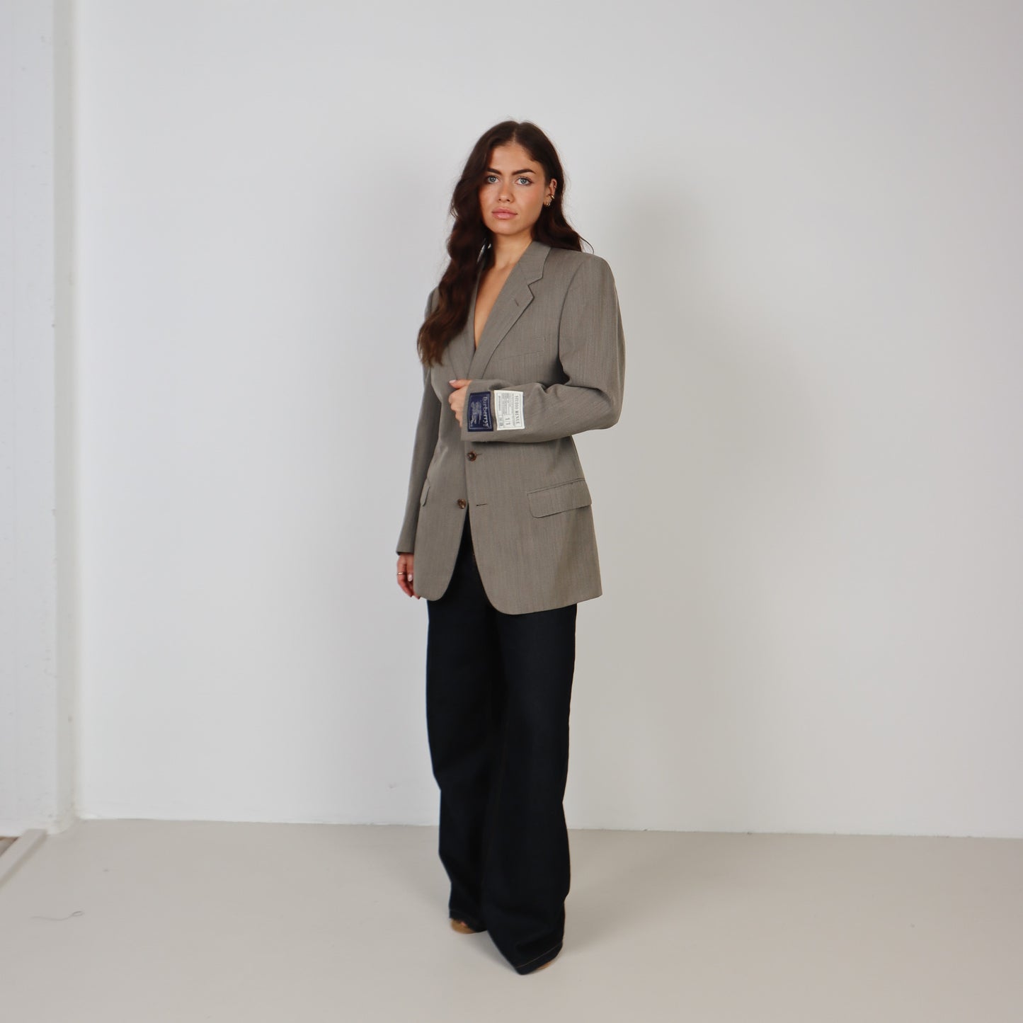 RENUED TAILORED BURBERRY BLAZER TAUPE