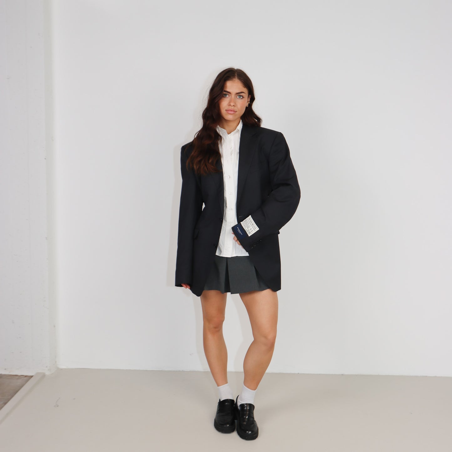 RENUED TAILORED BURBERRY BLAZER DARK GREY