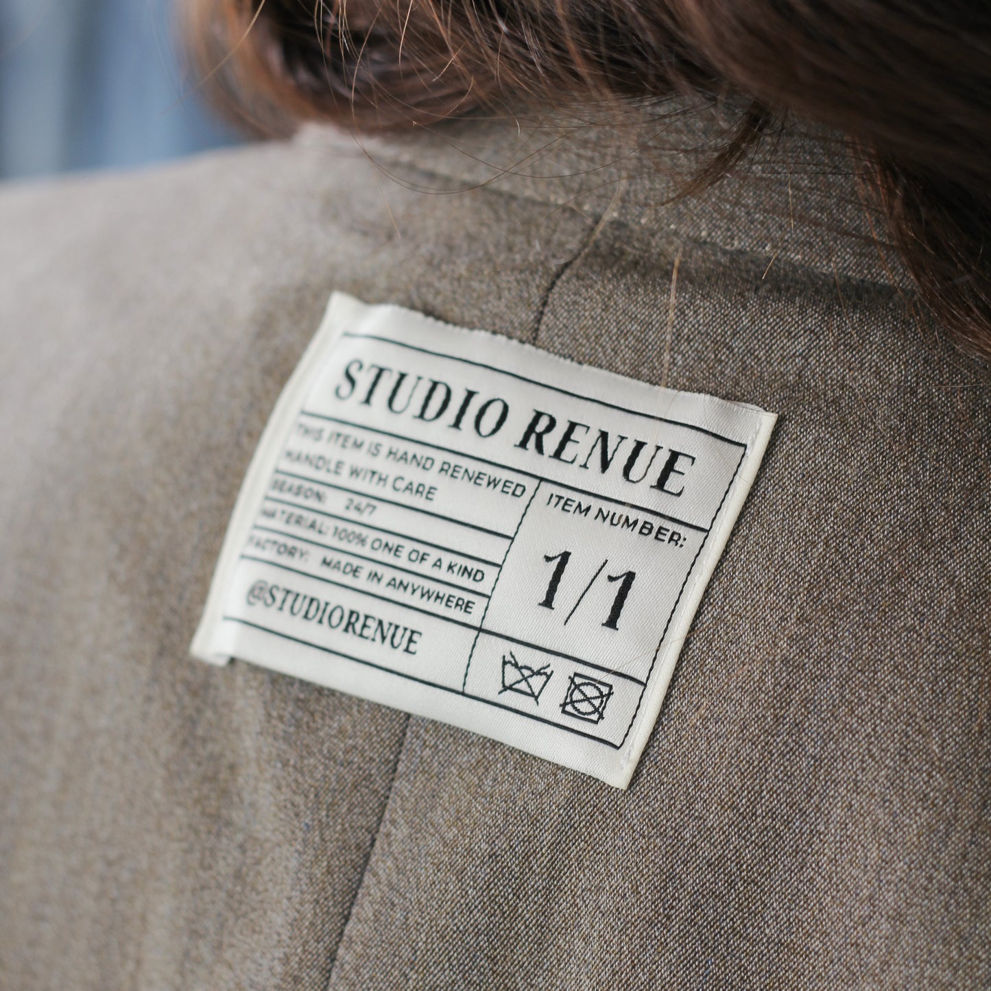 RENUED TAILORED BURBERRY BLAZER TAUPE