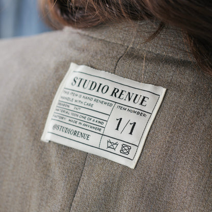 RENUED TAILORED BURBERRY BLAZER TAUPE
