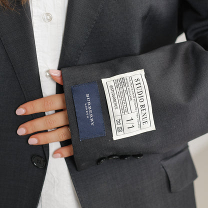 RENUED TAILORED BURBERRY BLAZER DARK GREY